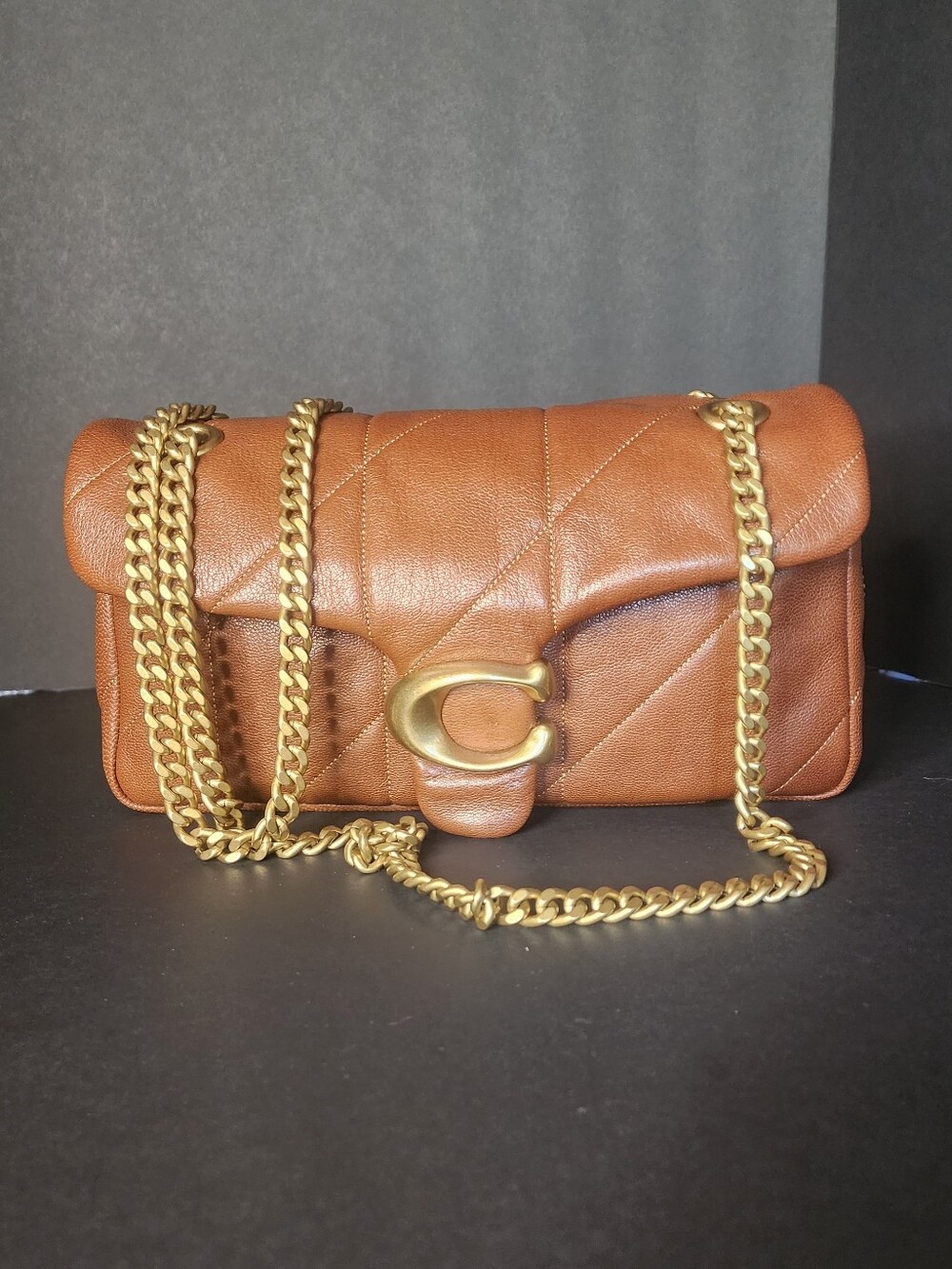 Coach Tabby 26 Quilted Soft Leather Shoulder Bag (FLAW)